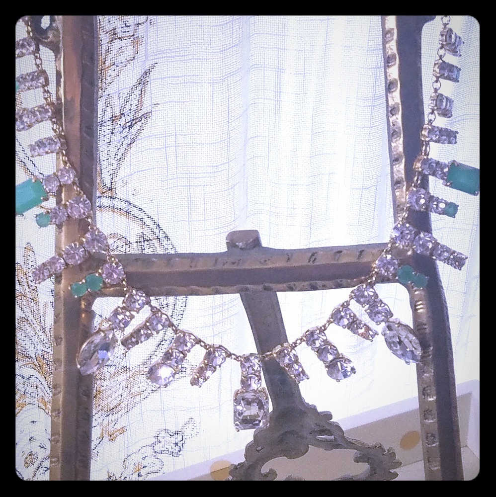 Turquoise Clear Kate Spade Necklace